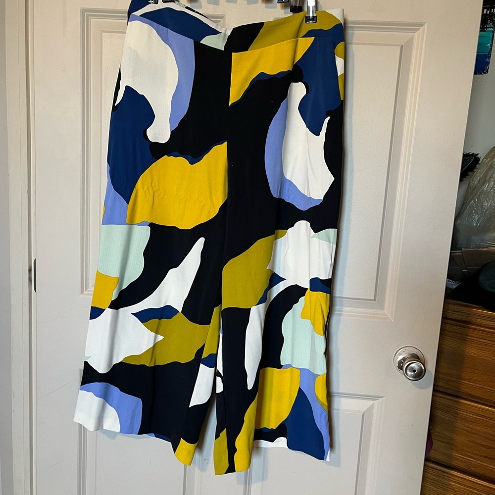 Vibrant Abstract Flowy Pants